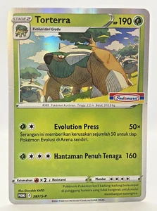 Sello Indomaret Especial Pokemon Juego de Cartas Coleccionables Indonesia Torterra PROMO 287/S-P - Imagen 1 de 5