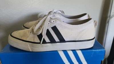 Size 8.5 Mens - Adidas Nizza White - Image 1 of 4