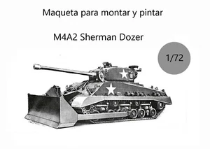 Kit maqueta - Vehiculo militar . Tanque M4A2 Sherman docer - USA - WWII 1942. - Imagen 1 de 3