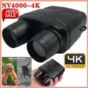 NV4000 4K Night Vision Binoculars Infrared IR Goggles 5X Digital Zoom Waterproof - Picture 1 of 12