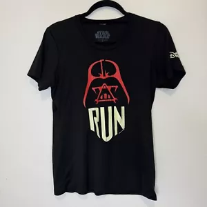 Disney Run Star Wars Darth Vader sportliches kurzärmliges schwarzes Damen Shirt Größe M - Bild 1 von 5