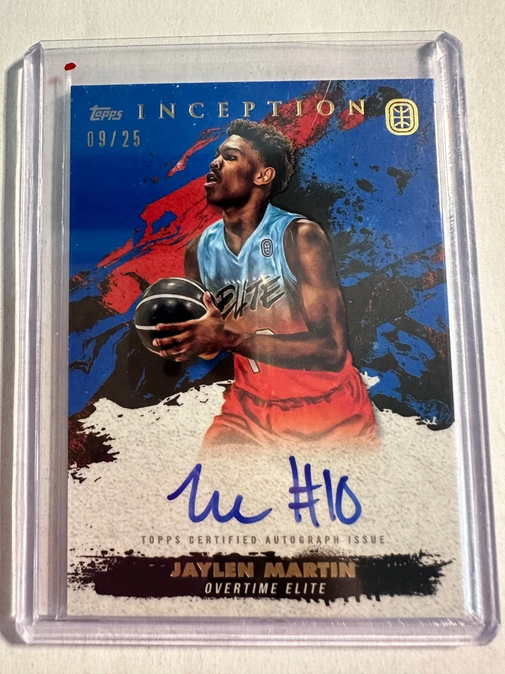 K124,593 - 2021-22 Topps Inception Overtime Elite Auto Blue #IAJM3 Jaylen Martin - Image 1 of 1