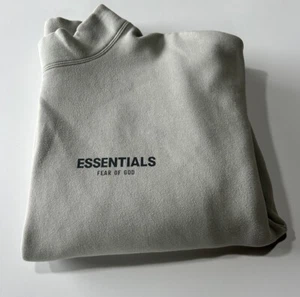 Essentials Fear of God hellgrünes Herren Sweatshirt mit Stehkragen Gr. M - Bild 1 von 10