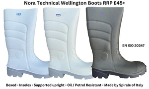 Nora Megamax/Max  Wellingtons RRP £45+ Quality Food Industry etc Cushioned  SALE - Picture 1 of 5