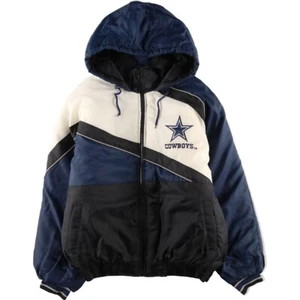 90'S GAMEDAY NFL DALLAS COWBOYS Dallas Cowboys padded hoodie puffer jacket m... - Picture 1 of 13