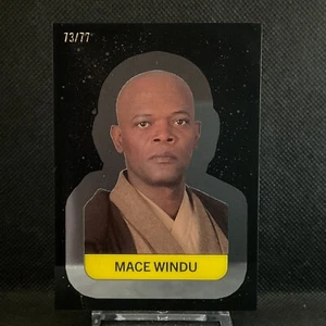 2025 Topps Star Wars Meiyo Chrome Sticker Mace Windu /77 - Bild 1 von 2