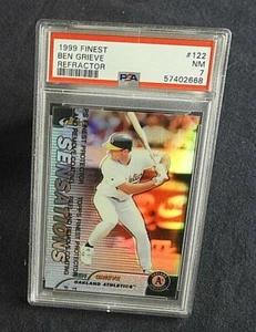 1999 TOPPS Finest Refractor Ben Grieve #122 PSA 7 NRMT - Picture 1 of 3