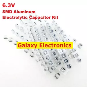 140 Stck. 9 Wert 22uF-1500uF 6,3 V SMD Aluminium Elektrolytkondensator verschiedene Kit - Bild 1 von 1