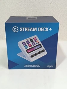 Elgato Stream Deck + White, Audiomixer, Studio-Controller für Streaming, _1,07_5 - Bild 1 von 9