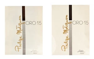 Bare semiopaque pantyhose 15 den transparent lace top PHILIPPE MATIGNON item ORO - Bild 1 von 7