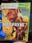 Max Payne 3  (Xbox 360, 2012) Brand New Factory Sealed and Never Opened!