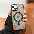 Acrylic Magnetic TPU For Iphone 15 14 13 Pro Max 12 Pro Graffiti Soft Case Cover