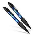 Set of 2 Matching Pens - Blue Moon Stars Space Vintage #16502
