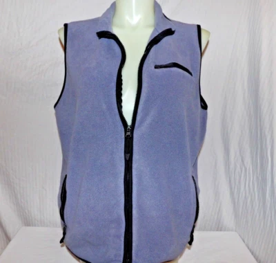 JENNIFER MOORE Women's Gray Fleece Front Zip Vest Size 1X - Image 1 of 2