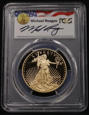 PCGS 2012-W $50 1 oz Gold Eagle Reagan Legacy Series PR70DCAM - Image 1 of 4