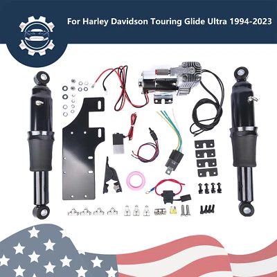Rear Air Ride Suspension Set Fits Harley Touring Electra Street Glide 1994-2023 - Image 1 of 4