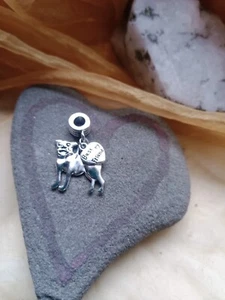 Bead Mops mit Herz Tatze für Modularmband oder Kette NEU Großlochperle - Bild 1 von 2