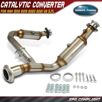 Front Side Catalytic Converter with Hardware for Ram 1500 2019 2020 2021 V8 5.7L - Image 1 of 4