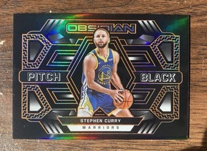 2021 Panini Obsidian Stephen Curry Pitch Black Orange Electric Etch Die Cut #/35 - Picture 1 of 2