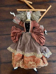 Uta Brauser Marionette Doll 17.5” Porcelain & Fabric. Beautiful, Needs Restrung  - Picture 1 of 16
