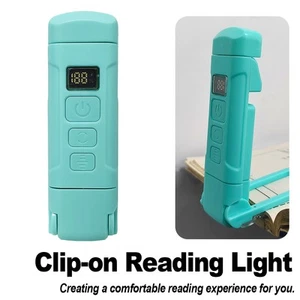 USB Rechargeable LED Book Light Brightness Mini On Nightlight Decoration 3Colors - Afbeelding 1 van 11