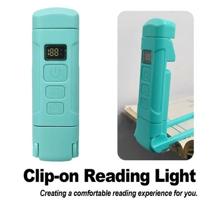 USB Recargable LED Libro Luz Brillo Mini Encendido Luz Nocturna Decoración 3 Colores Foto 1 de 4