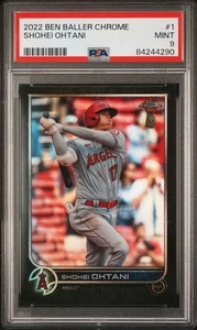 2022 TOPPS CHROME BEN BALLER #1 SHOHEI OHTANI PSA 9 - Picture 1 of 2