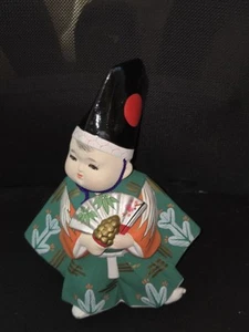 Vintage japanische Gump's Porzellan Biskuit Hakata Puppe Figur - Bild 1 von 8