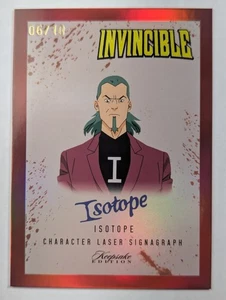 2025 Keepsake INVINCIBLE #335 Red Laser Signagraph Isotope #D 6/10 - Picture 1 of 3