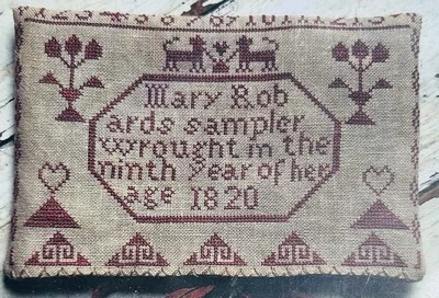 New Stacy Nash Designs MARY ROBARDS POCKET Cross Stitch Pattern Chart - Image 1 of 3