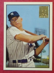 Topps Mickey Mantle 1997 reimpresión conmemorativa #22 (1953 Bowman #59) Yankees - Imagen 1 de 2