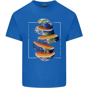 Nuestra Naranja Planeta Tierra Uno Cristal Solo Hombre Luz Camiseta Algodón - Imagen 1 de 29