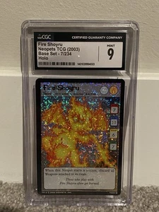 Fire Shoyru Holo Foil - 2003 Neopets #7 - CGC 9 - Picture 1 of 1