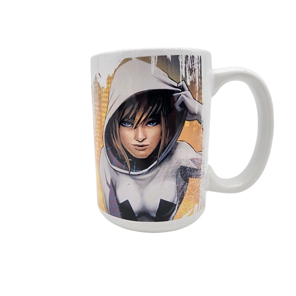 Zak Designs Spider Gwen Marvel 20 Oz Coffee Cup "This Is Where I'm Needed Most" Foto 1 de 4