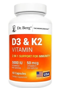 Vitamina D3 y K2 del Dr. Berg (60 cápsulas) 🔥 - Imagen 1 de 7
