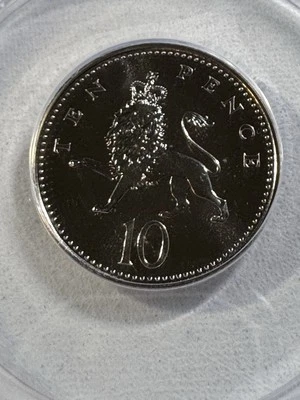 2000 Great Britain 10 Pence Graded MS 68 by ANACS - Image 1 of 4