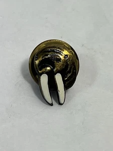 Prendedor de solapa vintage tono dorado morsa sombrero cordón prendedor - Imagen 1 de 7