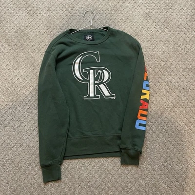 Colorado Rockies Sweater Forest Green Size Large - Image 1 of 4