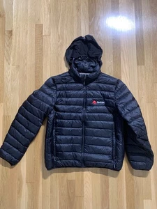 Tumi  Puffer Hood Down Jacket Full Zip Black Size XL - Picture 1 of 6