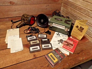 Vintage LOT 1960-70s Johnny Stewart’s Deluxe Cassette Tapes Game Caller Speaker - Picture 1 of 15