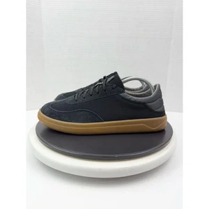 Olukai Punini Black Dark Shadow Gray Mens Sneakers Shoes Size 9 Gum Sole NEW - Afbeelding 1 van 9