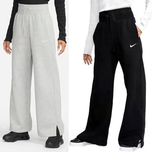 Nike Womens Joggers Phoenix Fleece High Waisted Wide Leg Sweatpants - Picture 1 of 12