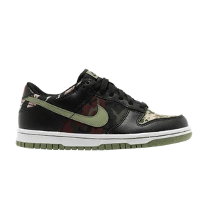 Nike Dunk Low SE Grade School Black Multi-Camo DB1909-001 Youth Size - Picture 1 of 9