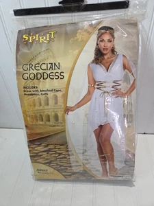 Damen Halloween weiß und gold Godyssee Kleid Kostüm Größe X Small 0-2  - Bild 1 von 5