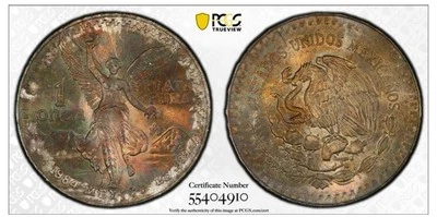 1984 MEXICO ONZA SILVER COIN PCGS MS67 - Image 1 of 4