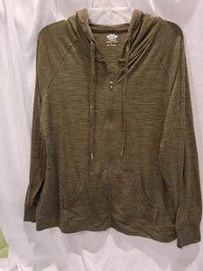 #543 Chaqueta Maurices, Ligera Mujer Talla Grande Verde, Jersey, Sudadera con Capucha - Imagen 1 de 4