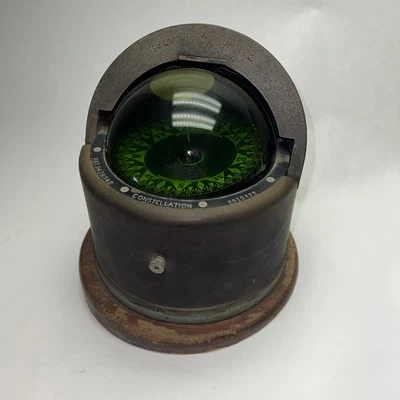 Vintage Kelvin White Constellation Marine Boat Navigation Compass CB10422 12 Vdc - Изображение 1 из 4
