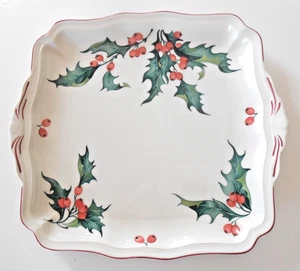 Villeroy & und Boch 9 1/2" HOLLY 2 Griff eckig Kuchenplatte Tablett Platte - Bild 1 von 3