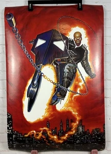 Ghost Rider Vintage Comic Poster 1992 Marvel Press 22x34" - Bild 1 von 6