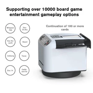 2 in 1 Card Dealer & Shuffler, 360° Rotating Card Dealing Machine NEW 2024 Y5V6 - Picture 1 of 28